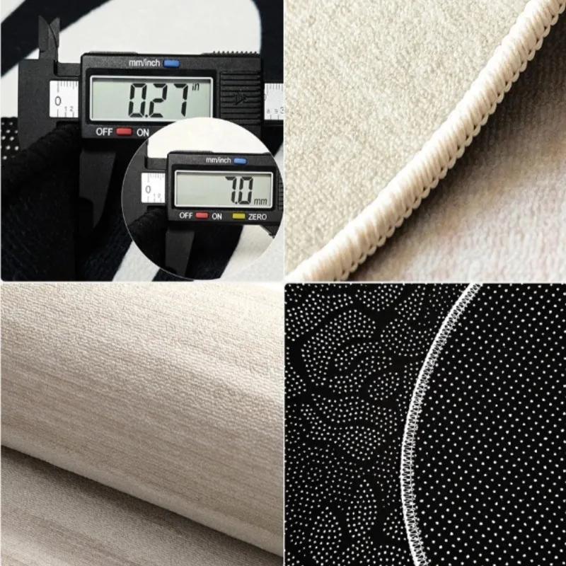 Striped Geometric Pattern Carpet for Living Room Large Area Rugs Modern Minimalism Light Luxury Mats Bedroom Floor Mat