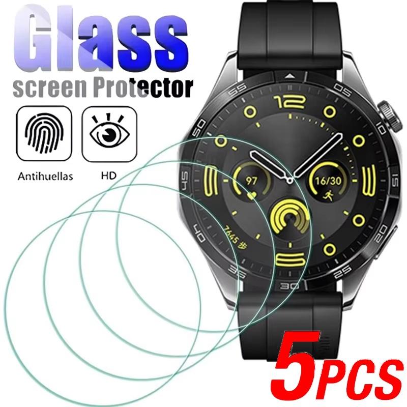 5pcs Full Screen Protector For Huawei Watch GT 5/ GT5 Pro 46mm 42mm 41mm Tempered Glass Anti-Scratch Protection Film Accessories