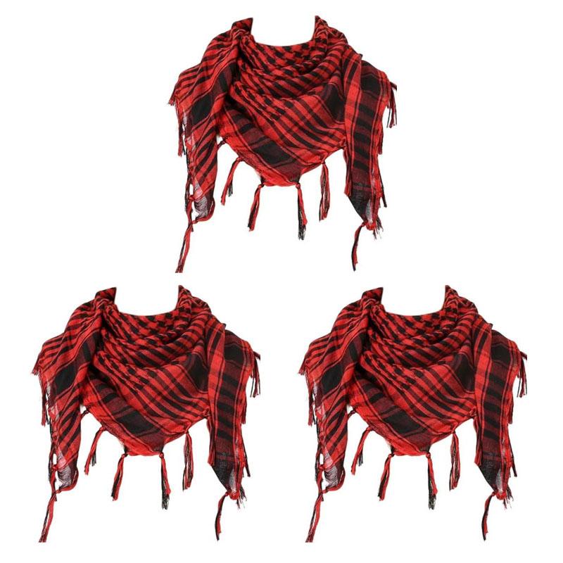 123Pcs Keffiyeh Tactical Desert Scarf Wrap Shemagh Head Neck Arab Scarf Keffiyeh Scarf Wrap For Men And Women