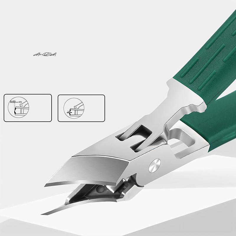 Anti-Splash Pointed Nail Clippers Large Diagonal Sharp Nail Clipper Slant Mouth for Nail Grooves - Nail Scissors