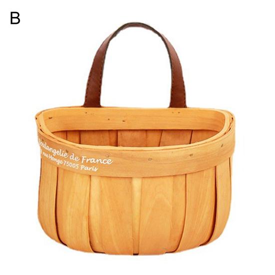 

Настенный ящик для хранения тканый деревянный органайзер для мелочей Контейнер для хранения для дома B