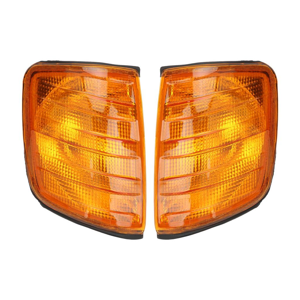 2pcs Amber Corner Parking Light Housing 183290012B Replacement for MercedesBenz Eclass W124 19851995