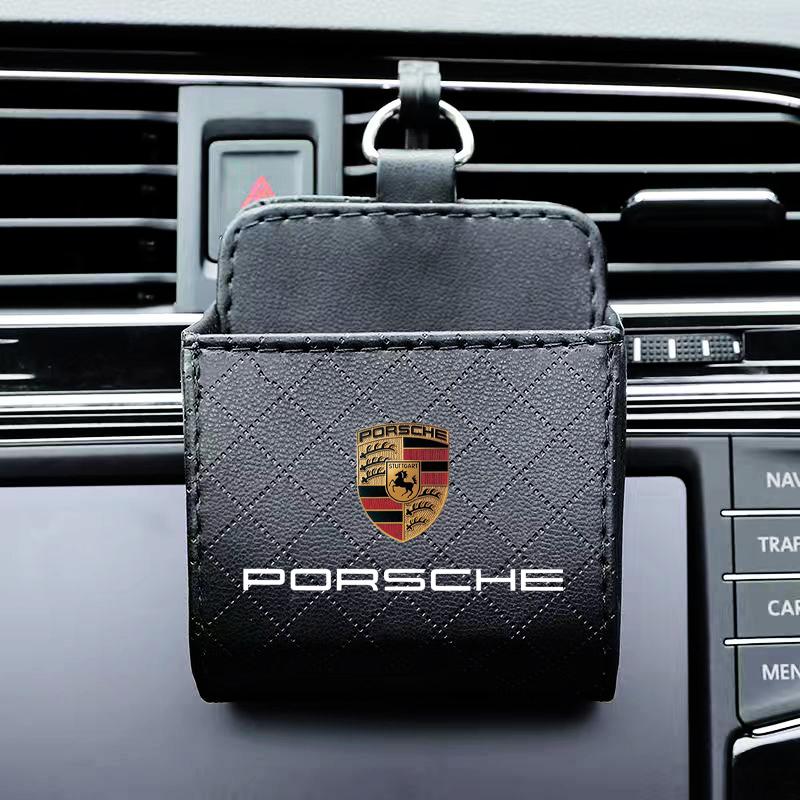 Car Air Outlet Storage Box Phone Glasses Organizer Car Goods For Porsche Boxster Cayenne Panamera Macan Cayman 911 918 996 917 991