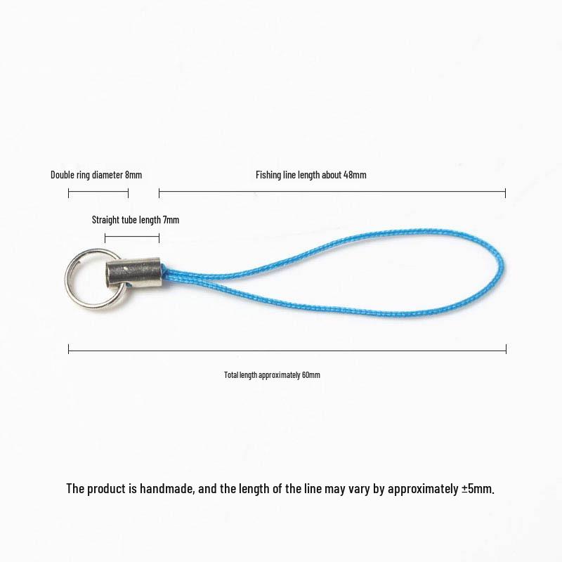 100 Colorful Double Loop Nylon Phone Lanyards - Jewelry Pendant Cords for DIY Accessories