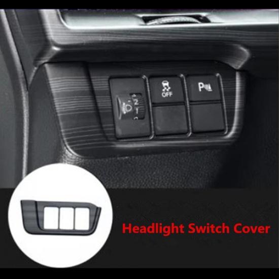 Wood Grain Headlight Button Switch Panel Cover Trim For Honda CR-V CRV 2023 2024