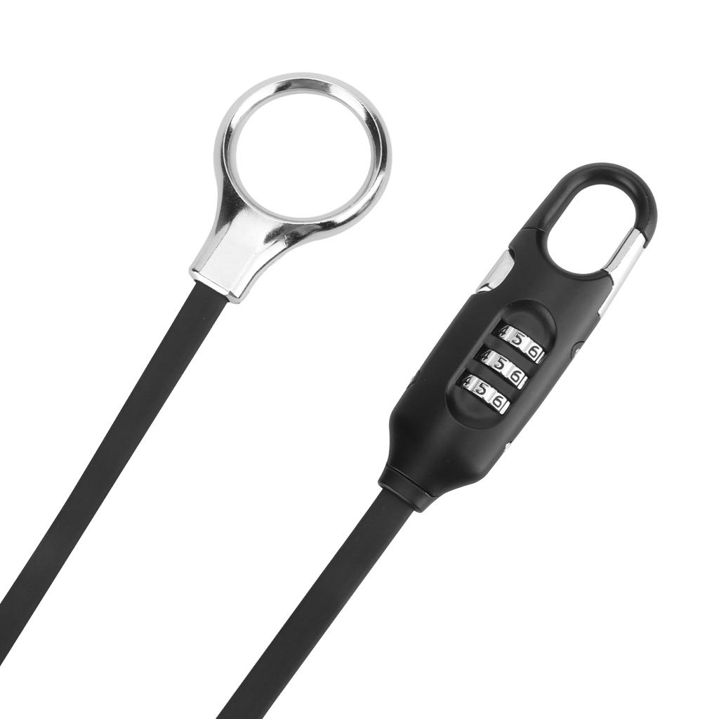 Bicycle Combination Lock Antitheft Security Helmet Lock Portable PVC Wrapped Steel Cable