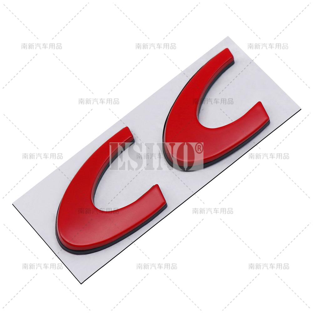 Car Styling RC CC 3D Metal Zinc Alloy Car Badge Body Fender Rear Trunk Adhesive Decal Emblem for Volkswagen VW Passat CC RC Zd4