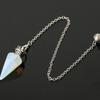 Růženín Přírodní Kámen Léčivý Krystal Kuželové Kyvadlo Amulet Reiki Kyvadlo Přívěsek