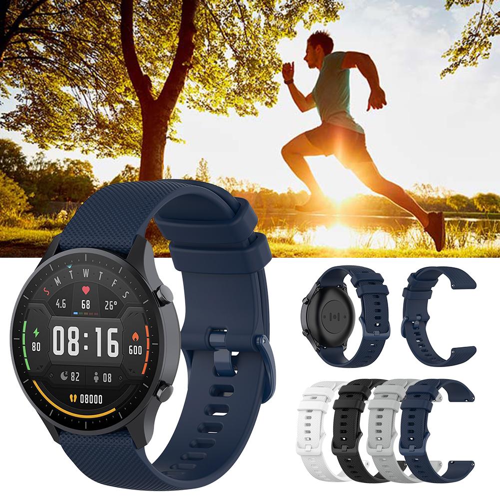 Silicone Watch Band for Xiaomi Haylou Solar LS05 Mi Color Smartwatch Strap Black