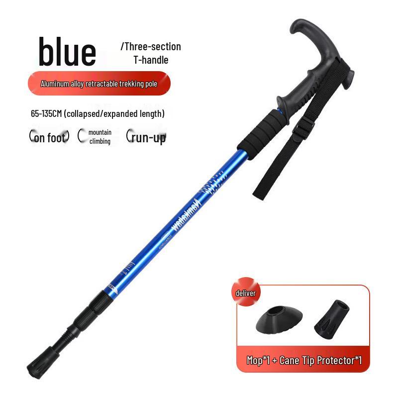 Professional Telescopic Folding Trekking Poles - Anti-slip Unisex Hiking Climbing Sticks