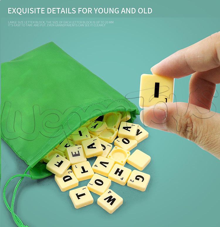 English Word Scrabble Blocks: Early Education Spelling Game for 2-4 Kids