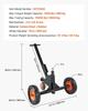 1500lbs 2-in-1 Trailer Dolly 22 and 26 In Adjustable Height 2in Ball with Caster