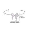 Bowknot Bangle Bracelet for Women Gold Color Stainless Steel Geometric Cuff Bangles Fashion Party Aesthetic Jewelry Gift