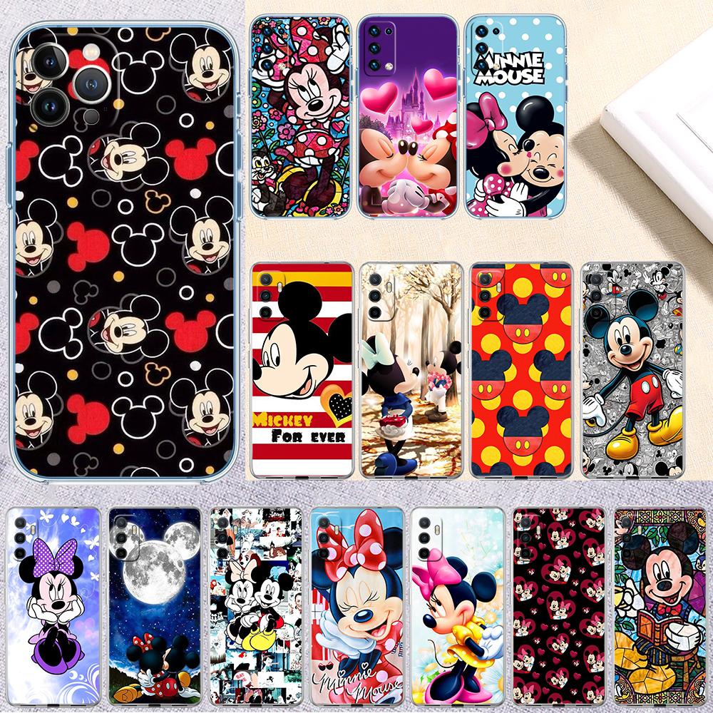 Mickey Minnie Mouse Transparent Phone Case for Motorola Moto G10 G20 G30 G31 G32 G34 G35 G41 G42 G50 G51 G52 G55 G60 G60S