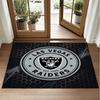 Las Vegas Raiders Design Crystal Velvet Rug Soft Decorative Mat for Bedroom Entrance