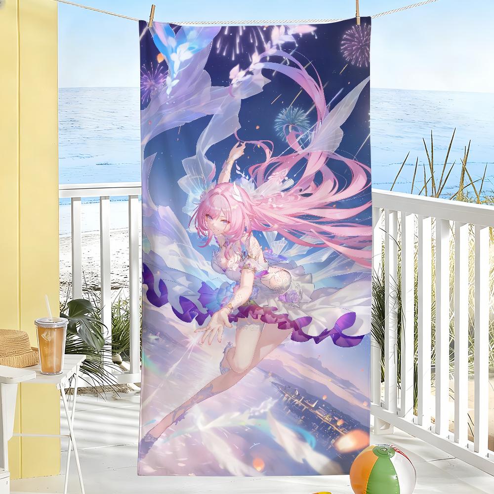 Game Honkai Star Rail Cyrene Towel Soft Pool Gift For Travel Gym Shower Camping Quick Dry Sports Large Beach Towels