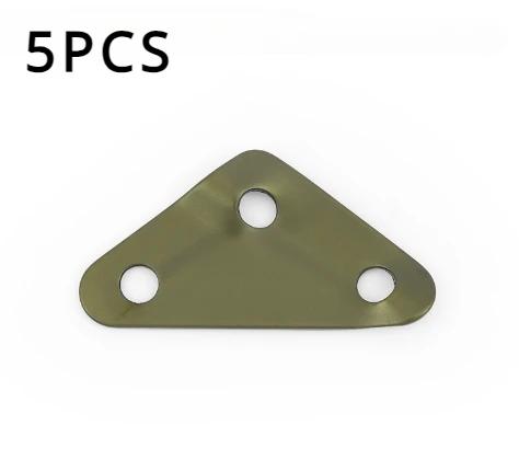 5Pcs Tent Rope Buckles Aluminum Alloy Outdoor Camping Wind Rope Stopper Portable Triangle Awning Adjustable Buckles