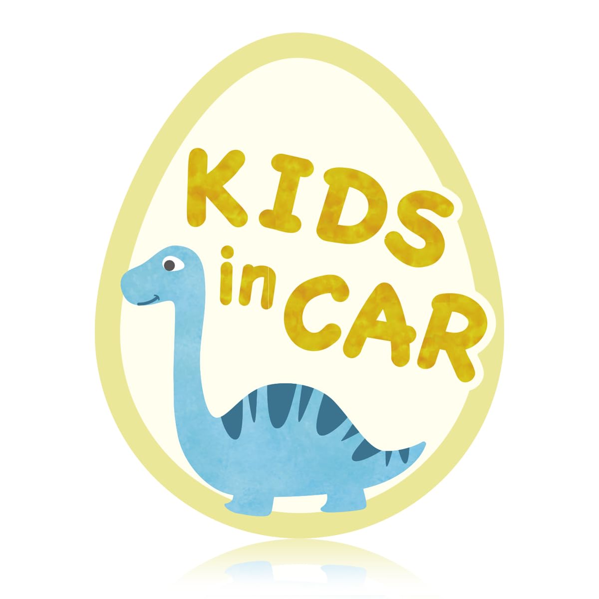 

SAFETY MANIA KIDS IN CAR Car Sticker for Kids Riding Baby, Baby, Driving Prevention, Dinosaur (Blue (Brachiosaurus), Kids) Kids