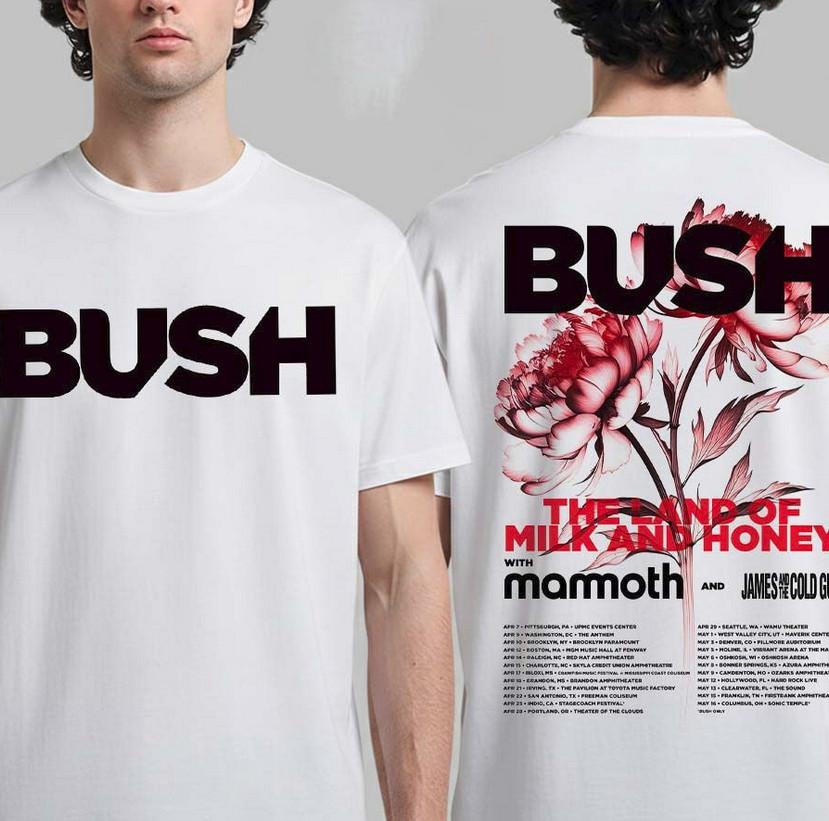 Bush North America Spring Tour 2026 Dates DoubleSided TShirt Unisex T-Shirt XL