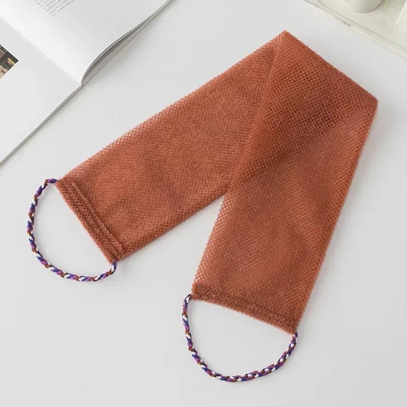 Stretchable Soap Towel Nylon Back Exfoliating Scrubber Shower Towel Reusable Bathing Cloth Body Cleaning Towel Bathroom Tools