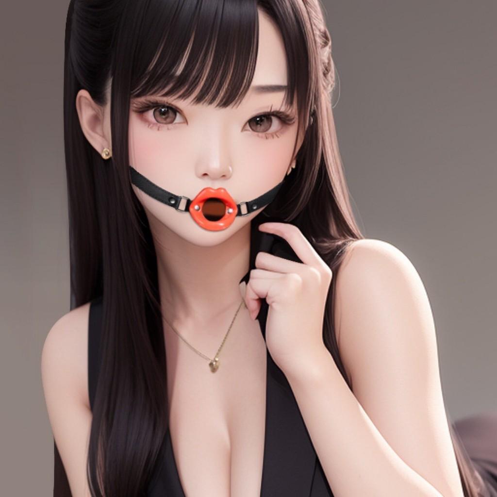 Adult Silicone Mouth Ball With Leather Collar For Passionate Role Play And Fetish Use