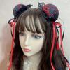 Bowknot Hair Bun Cover Side Clip Halloween Costume Hairpin Theme Party Headpiece