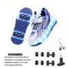 New LED Light Up Roller Skates Kids Unisex Rechargeable Dual Wheel Detachable Teenager Entertainment Casual Inline Skates