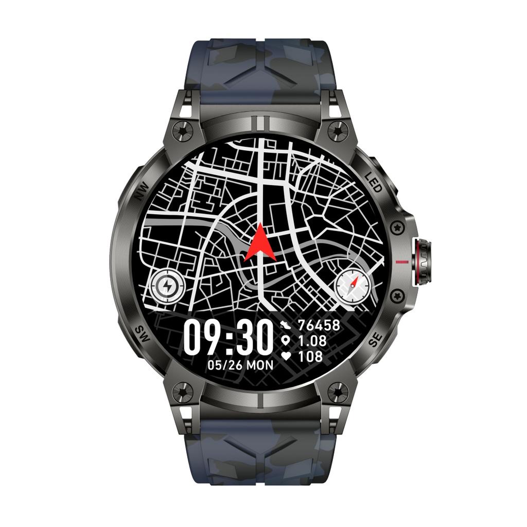 Rainbuvvy KC89 Bluetooth Smartwatch 1.8inch TFT Screen 360x360 BLE5.3 IP68 Waterproof Android Smart Bracelet Bluetooth Call Sports Watch
