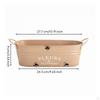 Ovaler Metall-Blumentopf Lackiertes Finish Mit Griff Dekorative Spritzer-Optik Wohnkultur