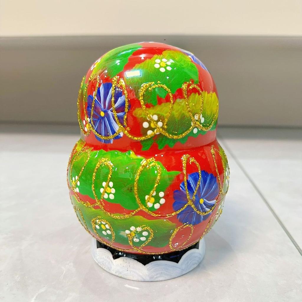 Russian Nesting Dolls Handmade Wooden Crafts Painted Toy 10 Layers Strawberry Linden Wood Children's Puzzle