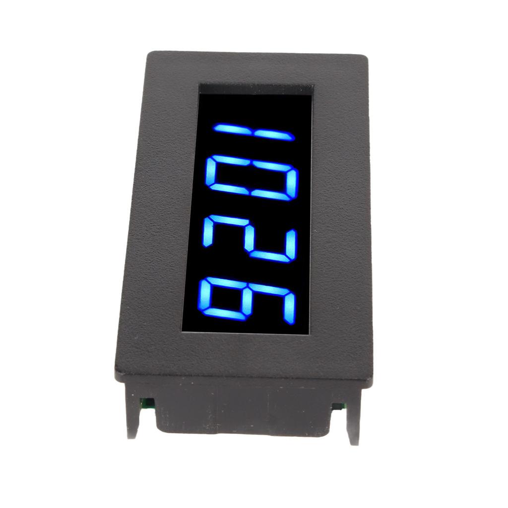 Digital Frequency Meter Speedometer DC 8 to 15V 0.56 in 5 to 9999 RPM 4 LED Digital Display Frequency Tachometer Blue