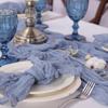 6 PCS Gauze Cheesecloth Napkins 19.7 x 19.7 Inch Dinner Cloth Napkins with Wrinkled Decorative Cloth Napkins for Home Weddin