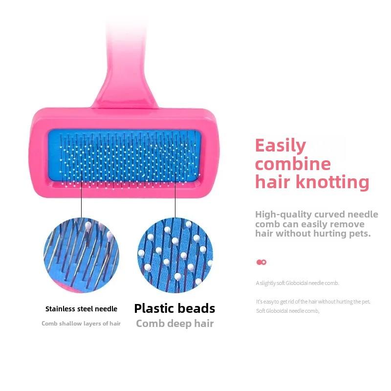 Pet Needle Comb Portable Hairs Grooming and Care Cat Brushes Guinea Pig Rabbit Supplies Dog Hair Cleaning Accessories