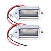 6 LED Car License Number Plate Lights Waterproof 12-24V Universal Truck RV Trailer Tail License Plate White Side Lamp Bulbs