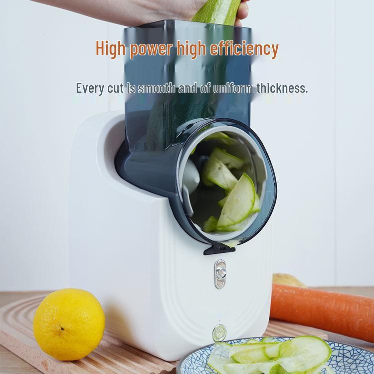 Cortador e Fatiador de Legumes Elétrico Multifuncional - Triturador e Ralador de Cozinha