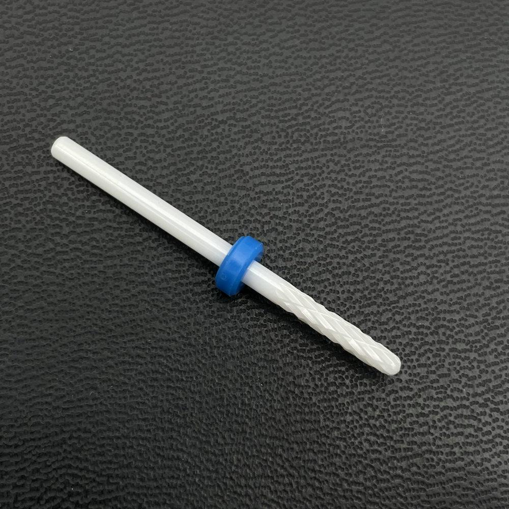1Pc White Ceremic Nail Drill Bits Ceramic Cuticle Clean Bur Rotary Milling Cutters for Manicure Pedicure Dental Polishing Burs