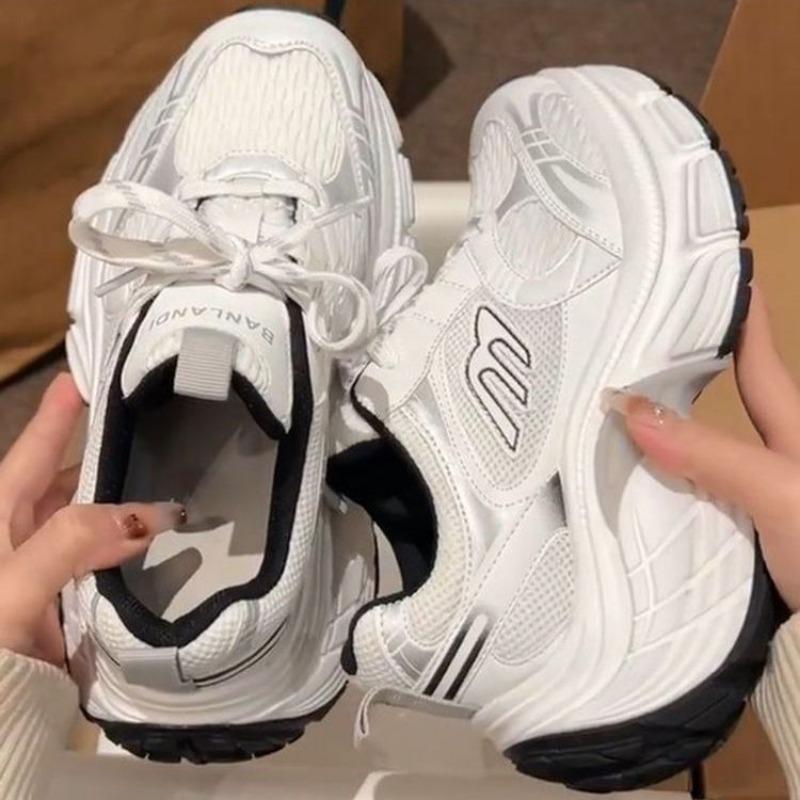 

Женская обувь на толстой подошве, увеличенной высоты, супермягкая, дышащая, легкая, повседневная обувь, спортивная обувь 38 белый