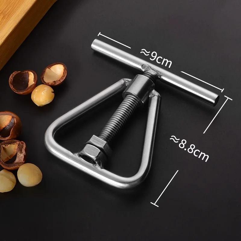 Stainless Steel Manual Nut Opener Cracker Machine Walnut Kitchen Tool Steel Sheller Nut Macadamia Accessories