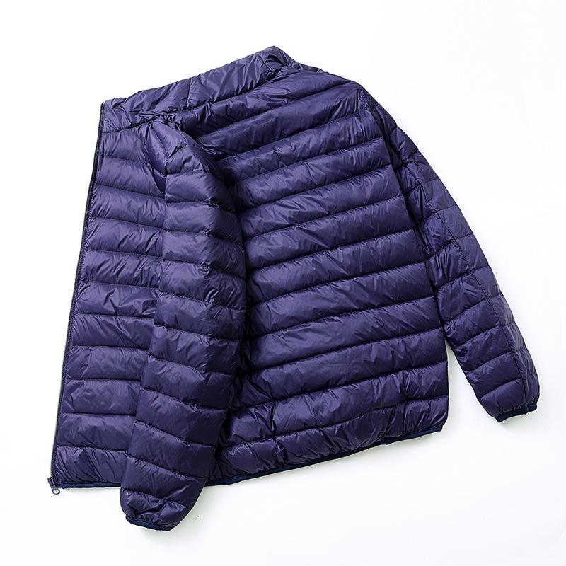 Giacca in Piumino d'Anatra Ultraleggera con Cappuccio Autunno Inverno Uomo Piuma d'Anatra Bianca Calda Cappotto Abbigliamento Streetwear Uomo