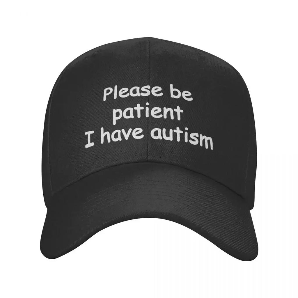 Per favore, sii paziente, ho l'autismo Cappello Adulto Popolare Cappello da Papà Cappellino da Trucker Operaio Cappello da Pesca Cappellini Snapback Cappellini da Baseball Estivo