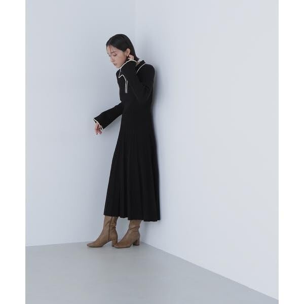 Natural Beauty Basics Skipper Bicolor Knit Dress (Beige/M)