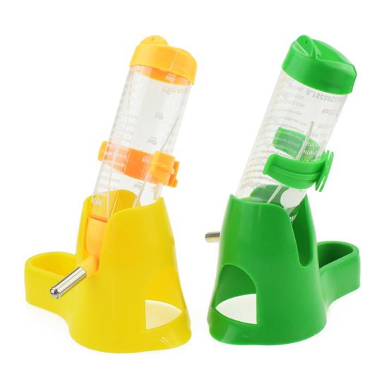 80ml/120ml Hamster Futterspender Große Kapazität Tropfsicherer Kunststoff 2 in 1 Auto Spender Wasserspender Futterbehälter Haustierbedarf