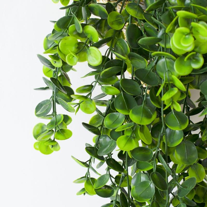 2 Stück Simulationspflanzen Plastik Eukalyptus Ranke Heimdeko Künstliche Wandbehang Eukalyptus Grüne Pflanze Hochzeitsdekoration