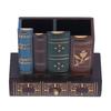 Dark Brown Desktop Stationery Organizer 5.91 X 5.31 X 2.56in Pen Storage Cup  Bedroom