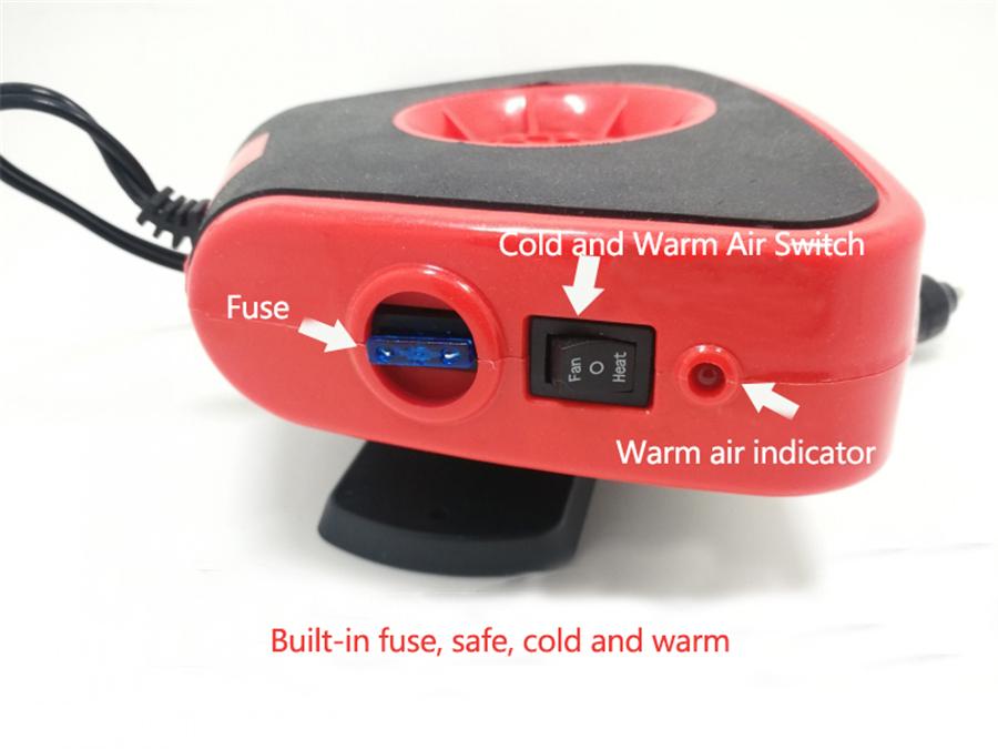 150W 12V Car Heater Defroster Heating Cooling Fan Windscreen Window Demister