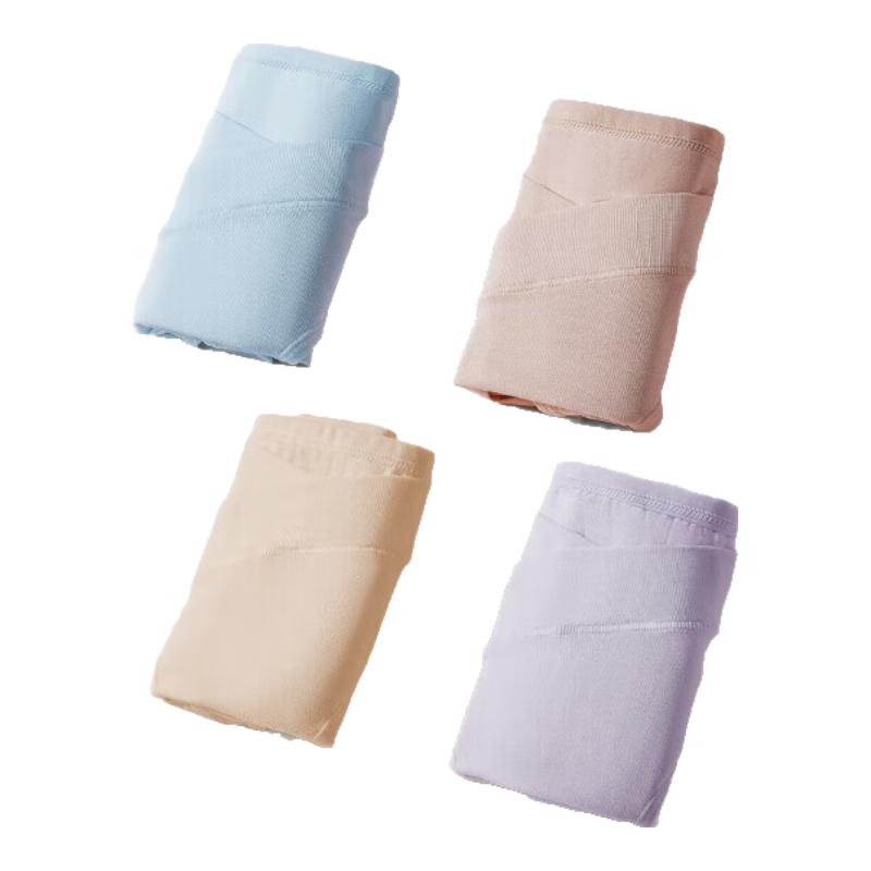 EMXEE Maternity Antibacterial Low-Waist Cotton Underwear 4-Pack L
