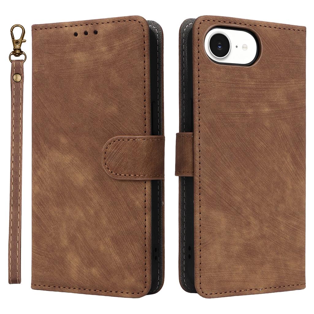 For iPhone 16e Case Wallet RFID Blocking PU Leather Cover Viewing Stand