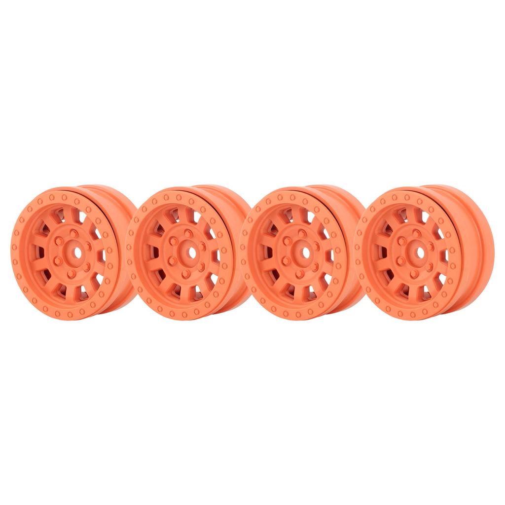 1.9in Wheel Rims RC Beadlock Wheels Rims for Axial SCX10 for Traxxas 1 10 RC Crawler Cars Orange