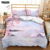 Charming Spring - Inspired Pink Floral Japanese Cherry Blossoms Bedding Set For Girls - With Duvet Cover