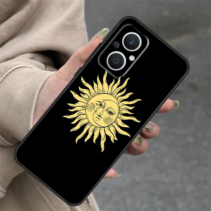Sun Moons Star Signs Astrological Case For OPPO Reno 8T 13F 14F 12F 11F 10 12 13 14 Pro 7 8 Lite OPPO Find X8 X6 X9 Pro Cover